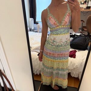 Alice + Olivia Karolina Floral Pastel Maxi Dress size 0 - Sold Out Online